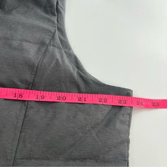 Eileen Fisher Melange Recycled Nylon Down Vest gray sz XL - Picture 4 of 7